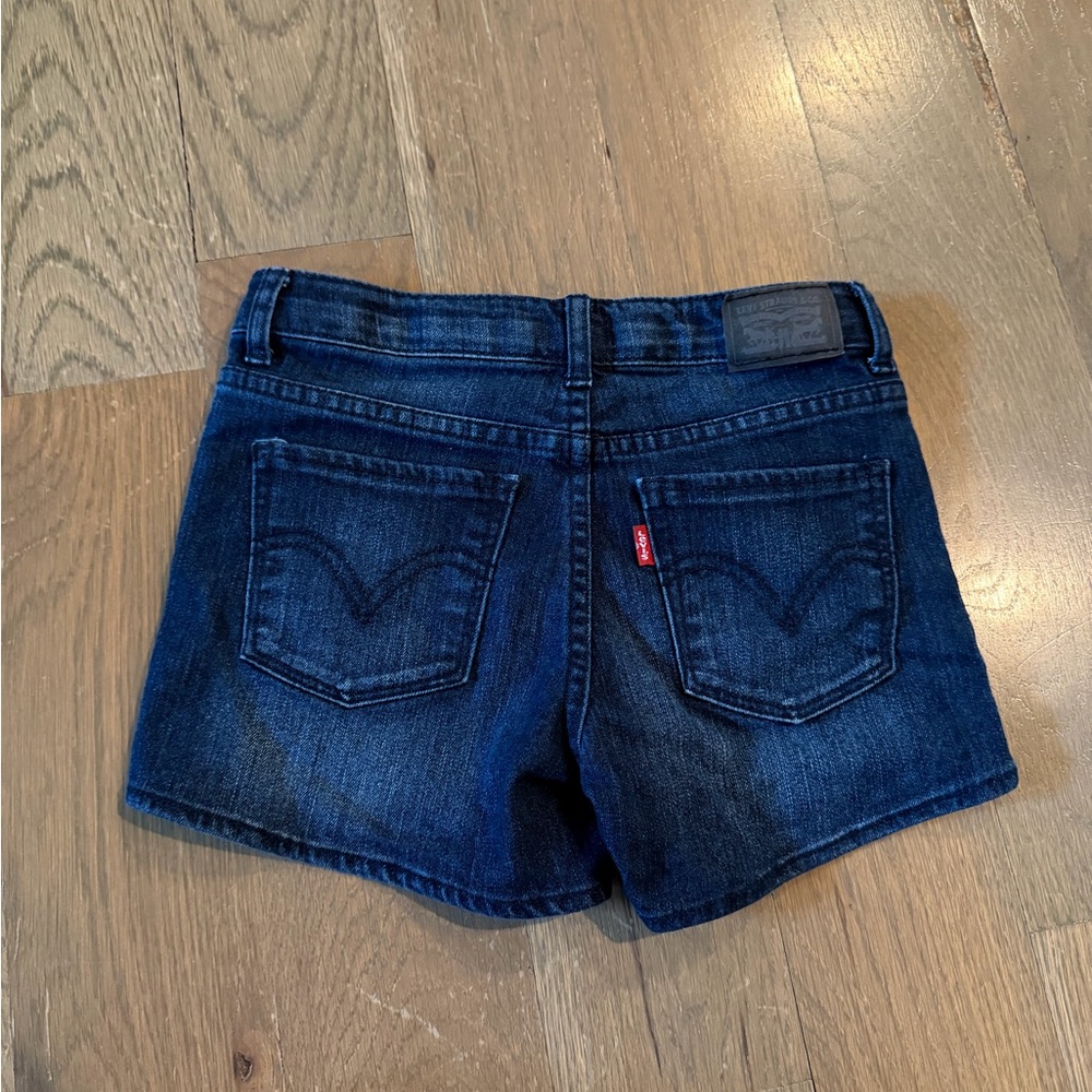 Kids Levi's navy blue denim shorts Size 8